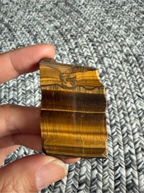 Tigers eye small slab half polished